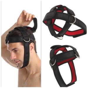 SERAPHYXO Multifunctional Head Training Harness Adjustable Black Head and Neck Trainer Band Muscles Training Durable Neck Strength Training Strap Gym