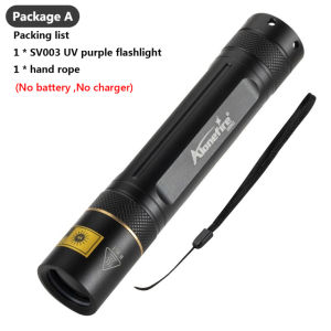 AloneFire SV003 Đèn Pin Led UV 10W Bọ Cạp Tia Cực Tím Phát Hiện Tiền Vật Nuôi Vết Bẩn Marker Checker Torch 18650
