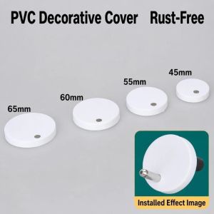 UNMEGONI 55/60/65mm Toilet Bolt Caps Replacement Moisture Resistance Toilet Bolt Cover Easy to Install PVC Decorative Screw Cap Toilet Repair