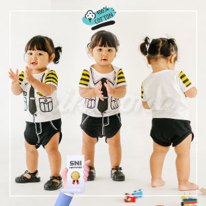 [ermon baby] baju jumper bayi lucu pilot aviator