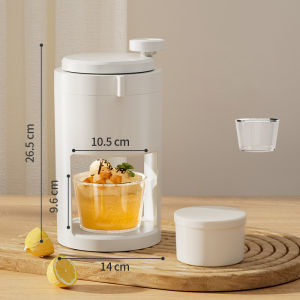 JustLiving 1PC Portable Mini Manual Ice Crusher Hand Crank Manual Ice Breaker Household Razor Crusher Handheld Snow Machine Small Hail Ice Machine Manual Smoothie Machine Kitchen Ice Breaker