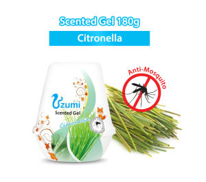 Uzumi Scented Gel Air Freshener 180g Toilet Air Freshener Air Refresher Diffuser Mosquito Repellent Room Air Freshener