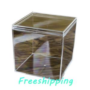 baoxue Square High Transparent Plastic Box Betta Breeding Box Mini Candy Slime Mud Packaging Box