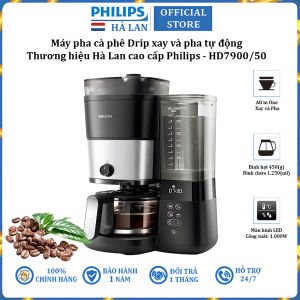 Máy pha cà phê Drip xay và pha tự động thương hiệu Hà Lan Philips HD7900/50 mỗi lần pha 2-10 ly - Hàng nhập khẩu