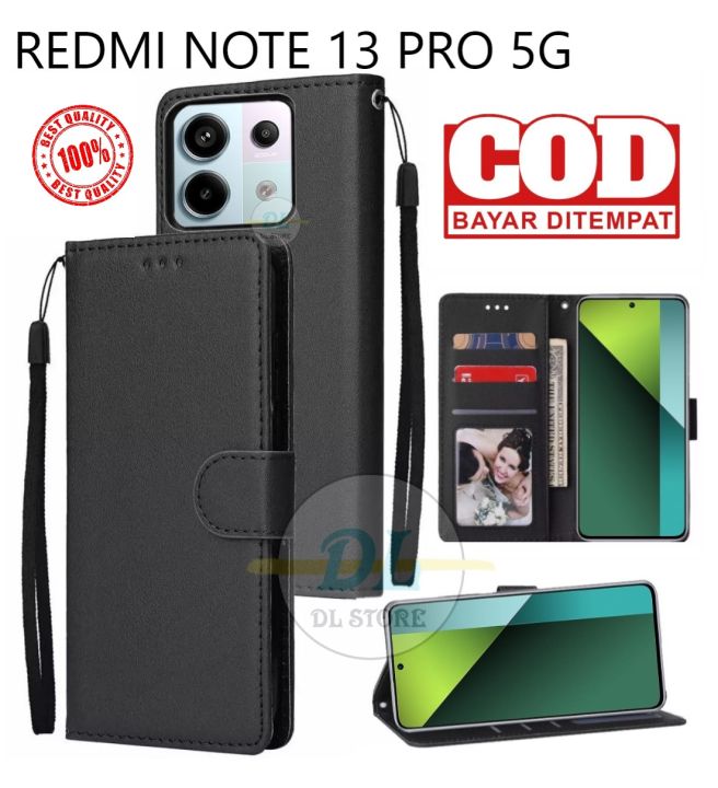 Flip Case Xiaomi Redmi Note 13 Pro 5G Kualitas Premium Leather Case ...