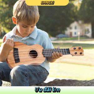 SHNGki 1pcs học tập quà tặng giáo dục 26 35cm trẻ em guitar 4 dây nhạc cụ với mái chèo mô phỏng yukrili Đồ chơi âm nhạc
