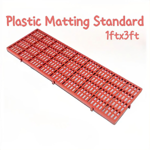 Pet Cage Plastic Matting Dog Cage Matting Thick Anti Slip Heavy Duty Floor Cage 1×2 FT / 1×3FT