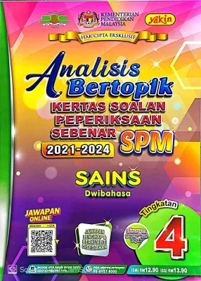 [YAKIN] ANALISIS BERTOPIK TING 4 KERTAS SOALAN PEPERIKSAAN SEBENAR SPM 2018-2024 & 2021-2024