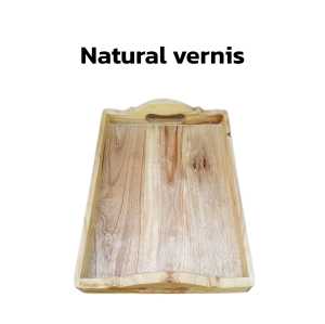 nampan penyaji kayu mahoni asli 40x30x5 baki wooden tray