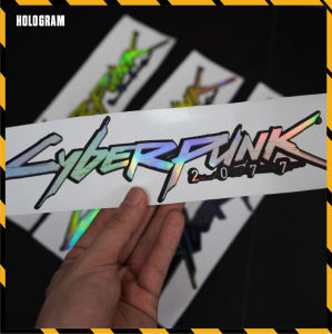 [1 Chiếc] Tem Cyberpunk Viền Titan Hologram Cực Chất | DVT CYBERPUNK | Sticker Decal Hình Dán Xe Máy Vespa SH Wave ... - Azdecal