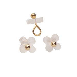 5Pcs 5mm/7mm Colorful Mini Osmanthus Flower Pendant Resin Beads Charms for Earring Necklace Bracelet DIY Jewelry Making Crafts