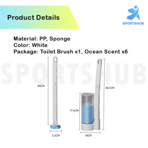 SG Disposable Toilet Bowl Brush With Holder Wall Mounted Toilet Bathroom Cleaning Brush Head Refill Scent Accessories
