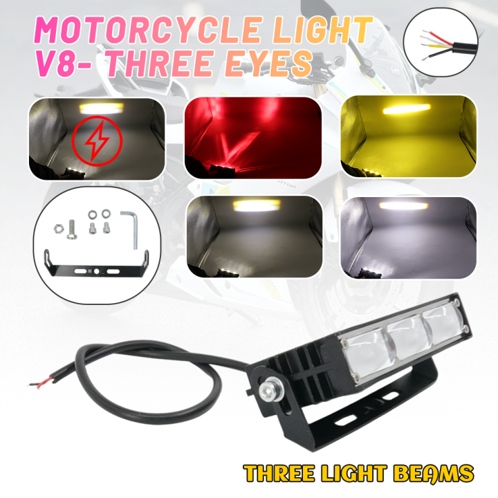 High%20brightness%20car%20modified%20LED%20headlights%20with%203%20beads%20lens%20headlights,%20U+L-shaped%20double%20bracket%20white,%20yellow,%20red%20devil's%20eye%20grille%20spotlights%20-%20Image%202