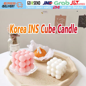[Ready Stock] Korea Lilin Aromaterapi Scented Candle Kubus Rubik Jumbo Tahan Lama Dekorasi Hias Parfum Pewangi Pengharum Udara Diffuser Aroma Terapi Scented Candle Aromatherapy 150g