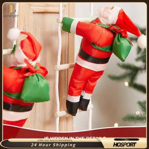 【HOSPORT】1pc Santa Claus Pendant with Rope Climbing Ladder Santa Claus Santa Claus Climbing Rope Pendants for Living Room Bedroom