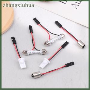 zhangxiuhua 10Pcs Adapter For Car Light Led Panel Stop Lamp Car Interior Dome Bulb T10 BA9S T4W Festoon To Pink Connector Wire Cables