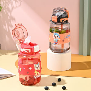 Terbaru Botol Minum Anak Botol Lucu Spike Free Sedotan Tali Panjang 800ml