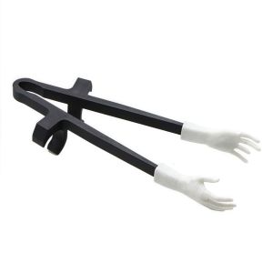 FXUP Hình dạng lòng bàn tay Đũa ăn vặt Có thể tái sử dụng PLA Kẹp gắp thức ăn Vui vẻ Chống trơn trượt Kẹp Ăn Vặt Trong Game Các loại đồ ăn vặt