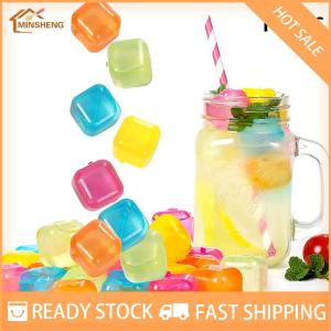 MIH ✨ COD ✨ ก้อนน้ำแข็งวิสกี้12ชิ้น เซ็ตใช้ซ้ำได้หินวิสกี้ทนทานต่อการฉีกขาดในช่วงฤดูร้อนอุปกรณ์เสริมพลาสติก