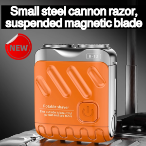 💥【Shaving Without Dead Angle】💥Small Steel Cannon Floating Razor Close Shaving Efficient Cleaning Razor Powerful Power Comfortable and Portable