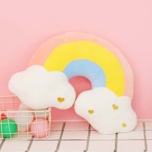 BLESSFUL For Baby Kids Adorable Five-Pointed Star Heart Love Stuffed Toys Home Decoration Soft Toy Cloud Plush Pillow Sun Throw Pillow Rainbow Plush Toy Plush Doll