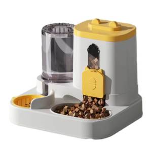 ⭐️【Local warehouse+COD】⭐2-in-1 Automatic Cat Feeder & Water Fountain - Smart Pet Food Dispenser with Circulating Drinking System BPA-Free Combo Station for Cats