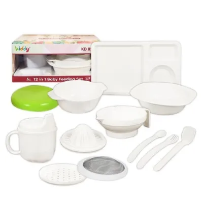 Kiddy Food Maker Set 12 IN 1 - KD8503 BPA Free SNI - Peralatan Penghalus Makanan Bayi