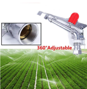 1.5 Inch Garden Impact Water 360 Degree Adjustable Sprinkler Durable Zinc Alloy