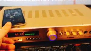 Wireless Bluetooth Audio Power Amplifier - 300W 5.1 Channel Home Theater Stereo Receiver with USB AM FM 2 Mic IN with Echo RCA LED Speaker Selector - For Studio Home Use - Pyle PT608BT