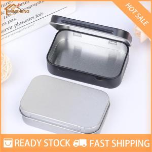 MIH ✨ COD ✨ ชุดอุปกรณ์เอาชีวิตรอดกล่องดีบุกขนาดเล็กแบบฝาพับโลหะเปล่ากล่องเก็บของกล่องจัดระเบียบสำหรับกุญแจเหรียญลูกกวาด