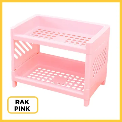 Rak Serbaguna Portable Murah / Meja Plastik Kosmetik Mini / Rak meja kecil multifungsi