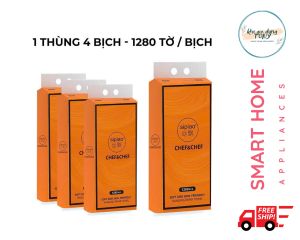 Giấy Rút Siêu Dai 4 Lớp Cheerful Thùng 4 Gói Tặng Kèm Móc Treo