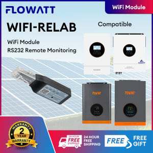 【Parallel 9 Unit 】Flowatt 6.5KW 12KW On-Grid/Off-Grid Hybrid Inverter 48Vdc 230VAC Built in 150A MPPT Solar Charger Controller PV Panel Input 500vdc Pure Sine Wave Inverter Supports 48V Lifepo4 Battery Battery-free Operation