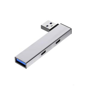 Nhôm USB3.0 Splitter USB Để Tăng Gấp Đôi Loại C Và USB Mở Rộng Hub chia cổng Tương Thích Cho Cửa Sổ OS Linux Androids Các Thiết Bị