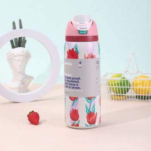 100% Original Owala 24/32oz FreeSip Insulated Bottle Girlish Pastel Series SG Ready Stock