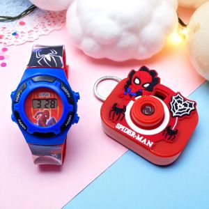 Jam Tangan Digital Anak dan Proyektor Karakter Bahan Plastik Motif  /Superhero/Dinosaurus