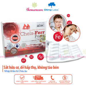Chela Ferr Forte - bổ sung sắt cho bà bầu - bổ máu từ sắt hữu cơ cho mẹ bầu trước và sau sinh có acid folic Chelafer Hộp 30 viên nhập khẩu Thomsoncare Cải Thiện Thiếu Máu Do Thiếu Sắt - Lazada