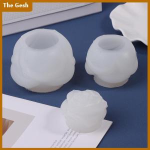 [The Gesh] Flower Silicone Candle Mold 3D Peony Flower Soap Gypsum Resin Casting Mould DIY Chocolate Cake Baking Tool Wedding Gift