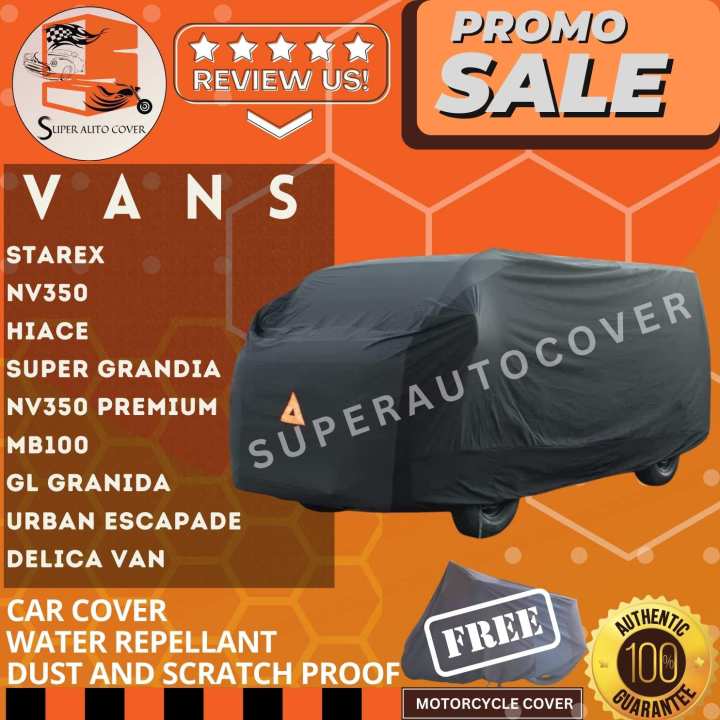 CAR COVER VAN STAREX HIACE GRANDIA VAN FOTON L300 URBAN WATER REPELLANT