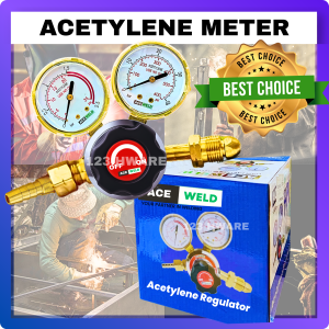 Acetylene Regulator | Acetylene Meter | Kepala Gas Acetylene | Twin Hose Pressure Meter| Heavy Duty Tahan Lasak Bengkel