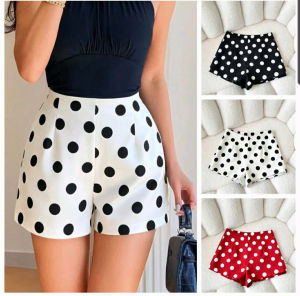 BAO Casual Plain Color AND Polka Dot AND Maong Denim Blue AVAILABLE IN Regular Size AND Plus Big Size High Waist Short