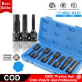 COOFARI Impact Socket Hex Bits 1/2 Inch H5-H19 Driver Metric Star 10PCS Torx Hex Spline Ratchet Screwdriver Bit. 