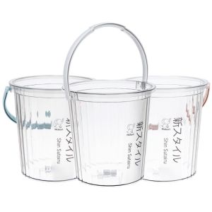 Xô nhựa trong 10L Hokori  đựng nước trong suốt dày dặn Việt Nhật cao cấp