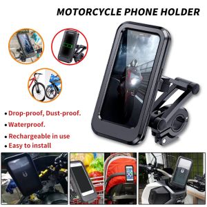 CTMALL M3 Holder Motorcycle Phone Holder Waterproof/rainproof Touchable Phone Stand 360°Adjustable