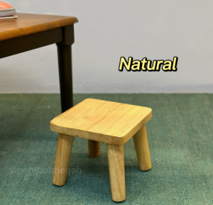 Solid wooden stool | Garden stool | Bangku kayu kecil | READY STOCK