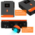 PowMr 6.2kw On-Grid/Off-Grid Hybrid Inverter 48Vdc 230VAC PV Panel Input 500vdc Pure Sine Wave Solar Inverter Built in 120A MPPT Solar Controller One-click Repair Function. 