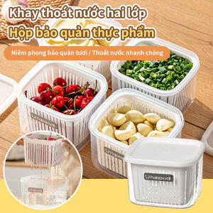 ✨ Portable Fresh-Keeping Container/Fresh-Keeping Box/Storage Box/Food Box/Storage Box Airtight Fresh-Keeping/Quick Drainage/Safe Odorless Smart Sensor With Lid&ampLock Small Condiments Portable