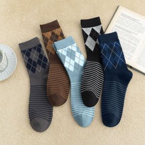 Tất nam quả trám ( SET 5 Đôi ) vớ cao cổ đi giày tây công sở chất liệu Cotton cao cấp hàng dệt kim xuất khẩu. Bubi - Siêu Thị Tất Việt