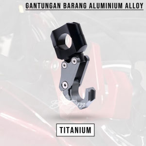 Gantungan Hook Barang Motor Stang PCX Scoopy Model Lipat CNC Alumunium Aloy Cantolan Barang Motor Stang