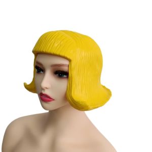 MADEWITH Thực tế Tóc giả bob ngắn Cao su Có thể tái sử dụng Trang phục cosplay Hài hước Mềm mại  nạ latex Cosplay